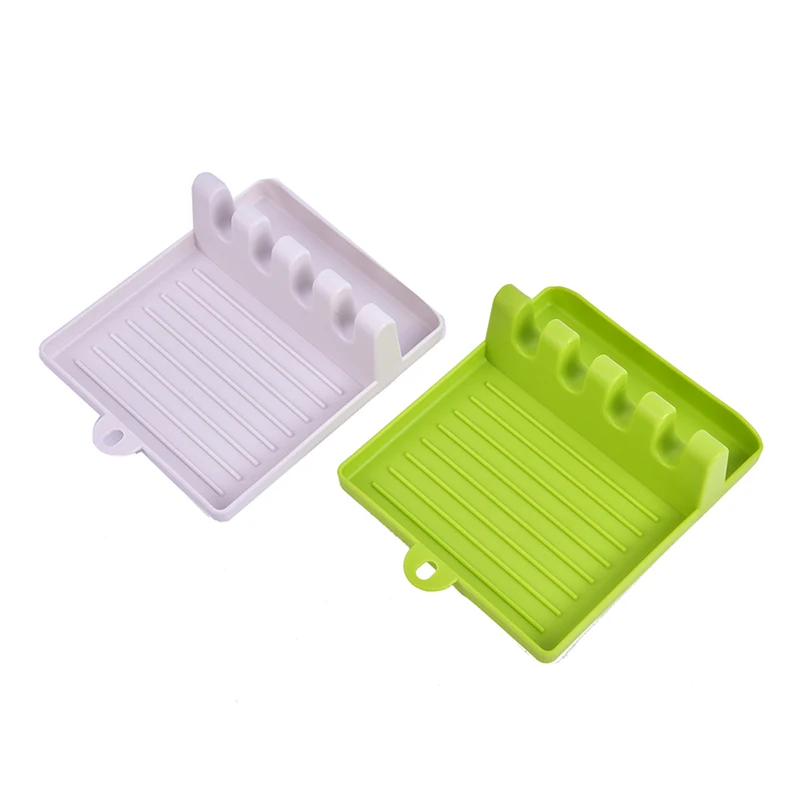 

Spatula Ladle Shelf Spoon Rest Pot Lid Holder Rack Cover Strainer Pad Kitchen Multifunction Stand Containers Complements Tool
