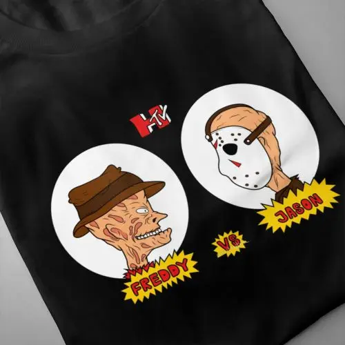 Gym Graphic Boy Horror TV Freddy vs Jason T-Shirt Friday the 13th O Neck Design Beavis and Butthead T Shirt | Мужская одежда
