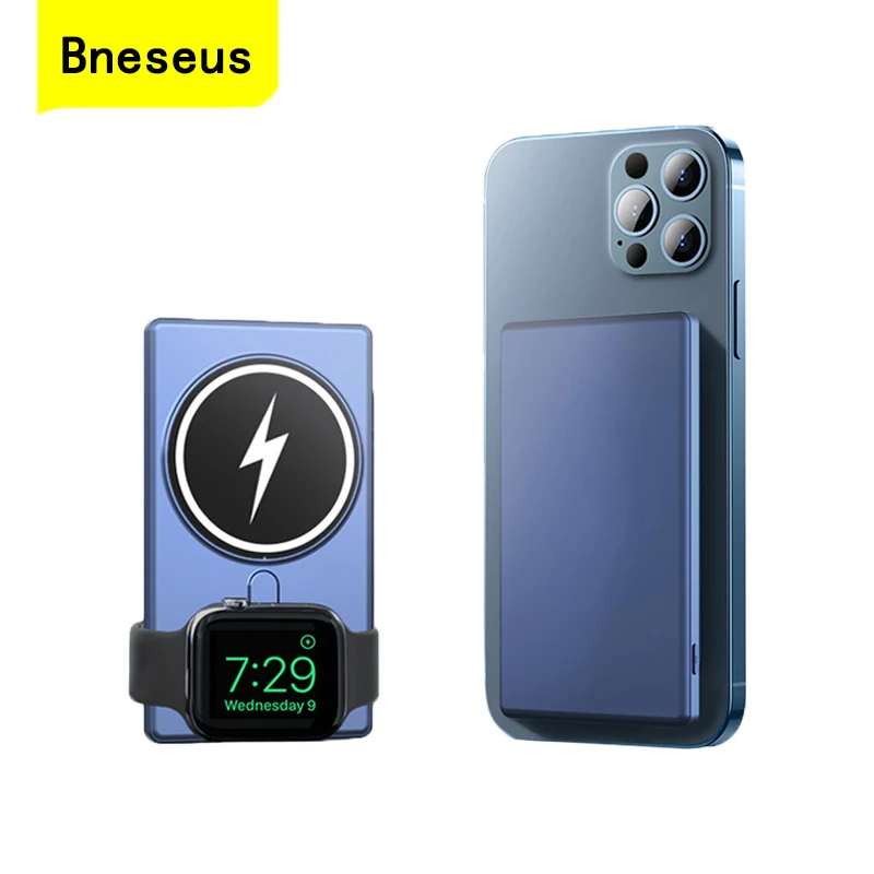 

5000mAh Magnetic Portable Power Bank 15W Fast Wireless Charger for Iphone13 12 11 Pro Max Mini Xiaomi External Auxiliary Battery