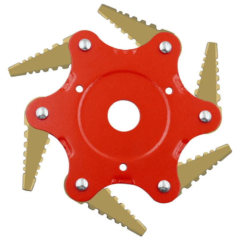 6 зубьев кусторез лезвие триммер металлические лезвия Головка триммера 65Mn