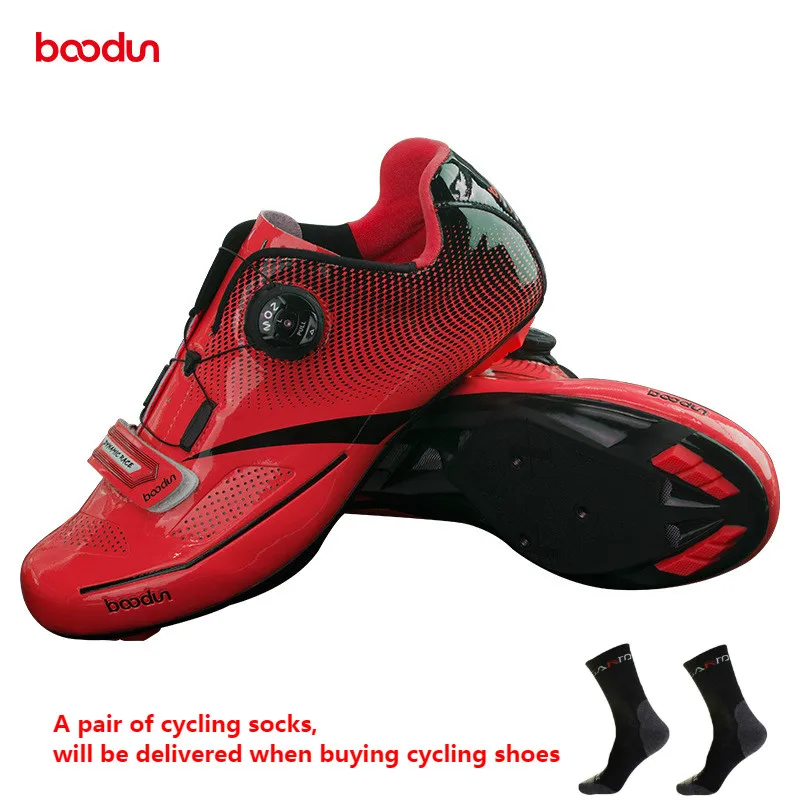 

BOODUN 2020 Breathable Pro Cycling Shoes with Auto Lock Ultralight Road Bicycle Shoes Sports Racing Shoes Cycling Glasses helmet