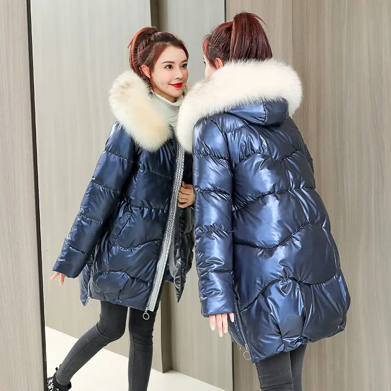 New Fashion 2022  Fur Collar Winter Jacket Women Winter Wear High Quality Parkas Outwear Women Coats Women Clothing