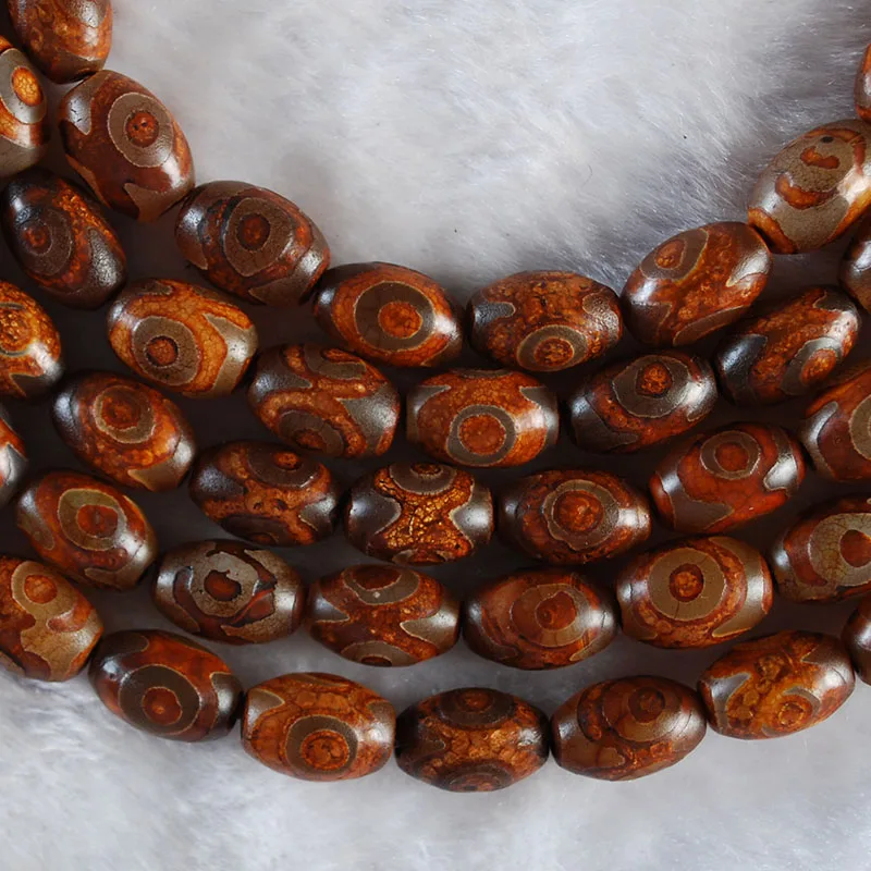 14x10 MM Natural Tibetan Mystical Eyes  Agates  Beads Loose Stone Beads For Jewelry Making DIY Bracelet 15''