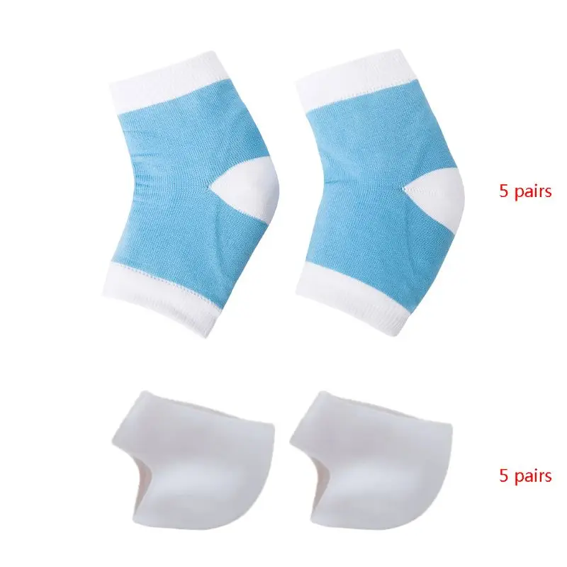 Увлажняющие носки для пятки гелевые 3 пары спа носков без лечения сухих и