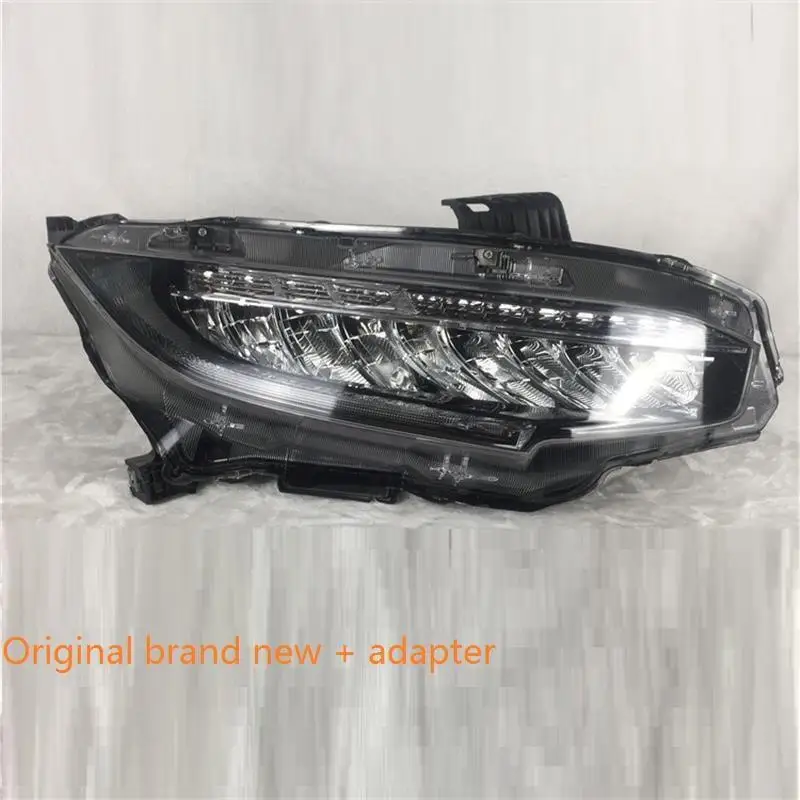 Дневные ходовые автомобильные боковые поворотники Cob Led Drl фары передние противотуманные задние Автомобильные фары в сборе 16 17 для Honda Civic - Цвет: MODEL A