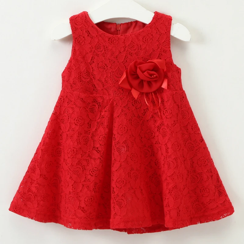 Детская одежда 2020 Новое Детское кружевное Открытое платье принцессы без рукавов