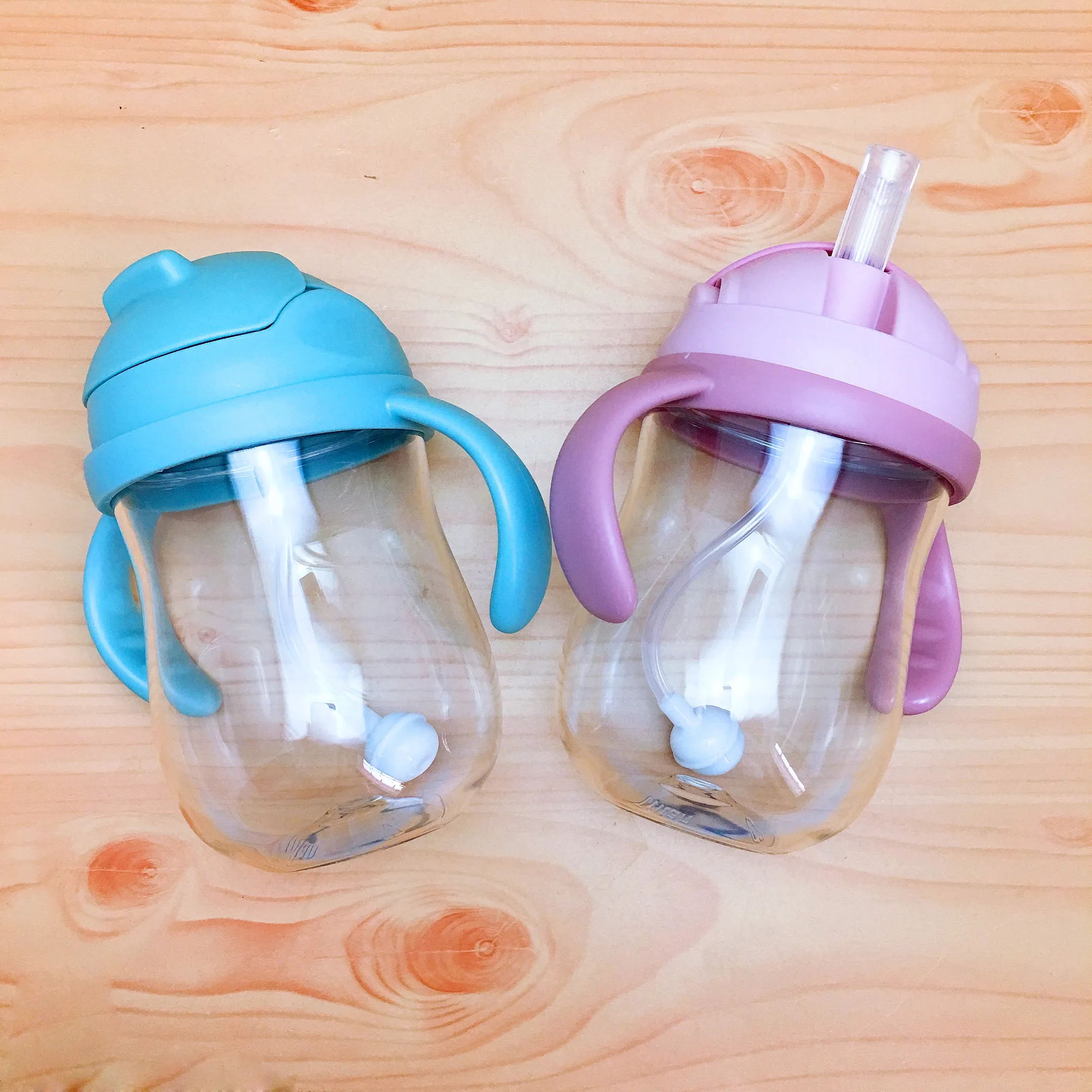 Милая детская соломенная бутылка для воды силиконовая кормления младенцев со