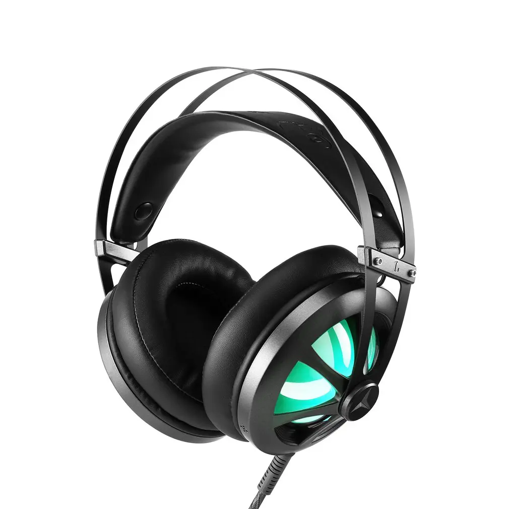 Игровая гарнитура накладные игровые стереонаушники со светодиодный светильник