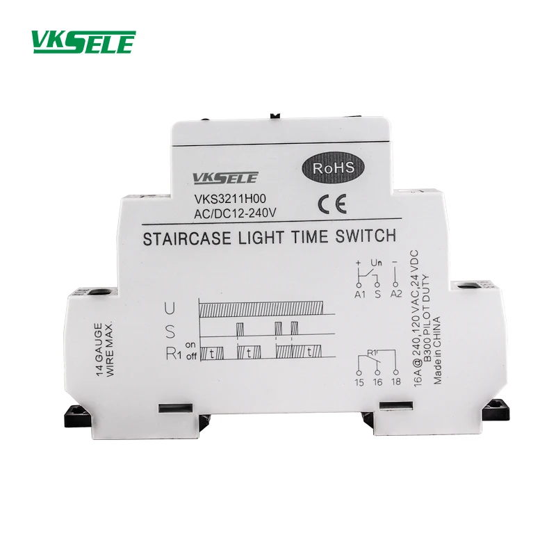 Ручной переключатель с задержкой времени VKS3211 16 А 110 В 220 переменного тока
