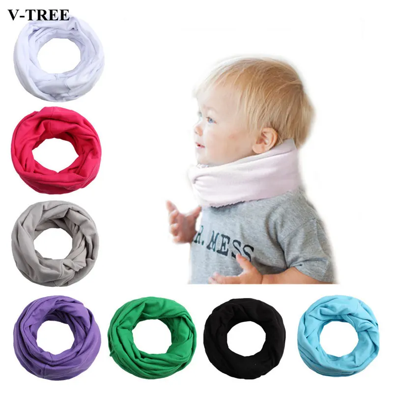 

Winter Baby Scarf Milk Silk Scarf For Boys Girls Plus Cashmere Muffler Double-layer Face Mask Cotton Kids Ring Scarf