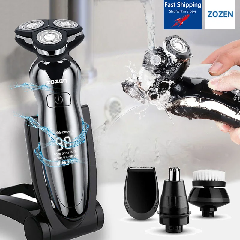 Электробритва 4D Для мужчин 's электрическая машинка для стрижки волос USB