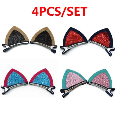 4pcs Style 5 Цветные детские заколки для волос с цветами; заколки для волос; милые детские заколки для волос; повязки для девочек; аксессуары для волос; головные уборы; повязки на голову - Цвет: 4pcs Style 5