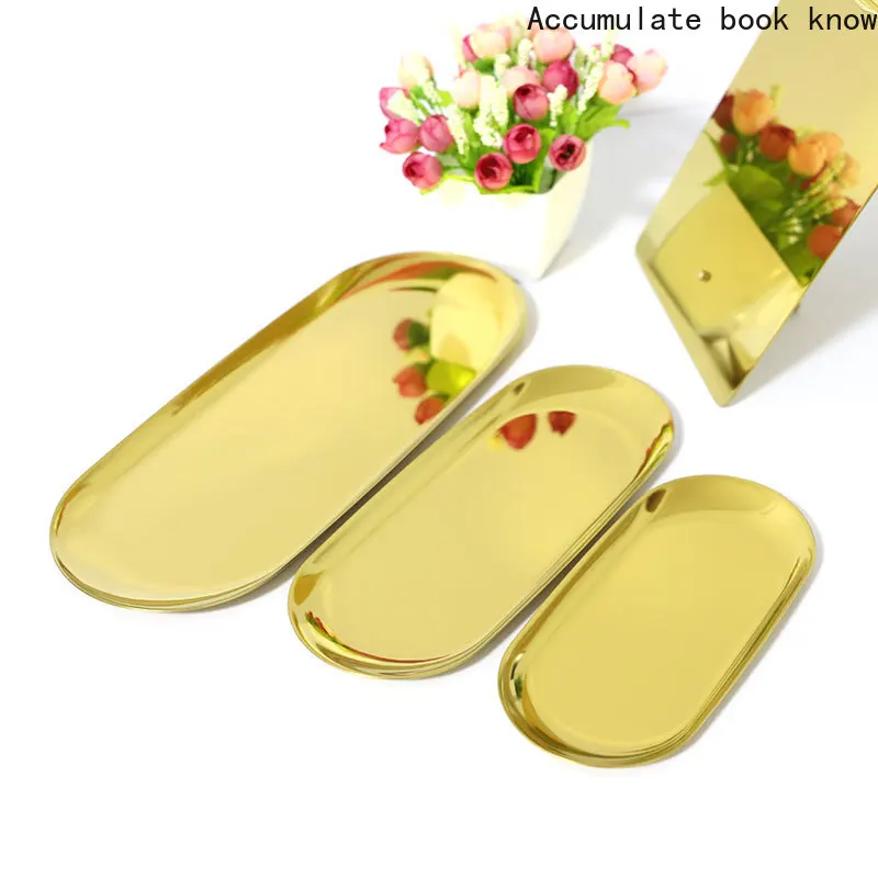 Нордическая золотая овальная тарелка европейский поднос для ювелирных изделий из нержавеющей стали фруктовый стакан металлическое хранение на рабочем столе декорации комнаты.