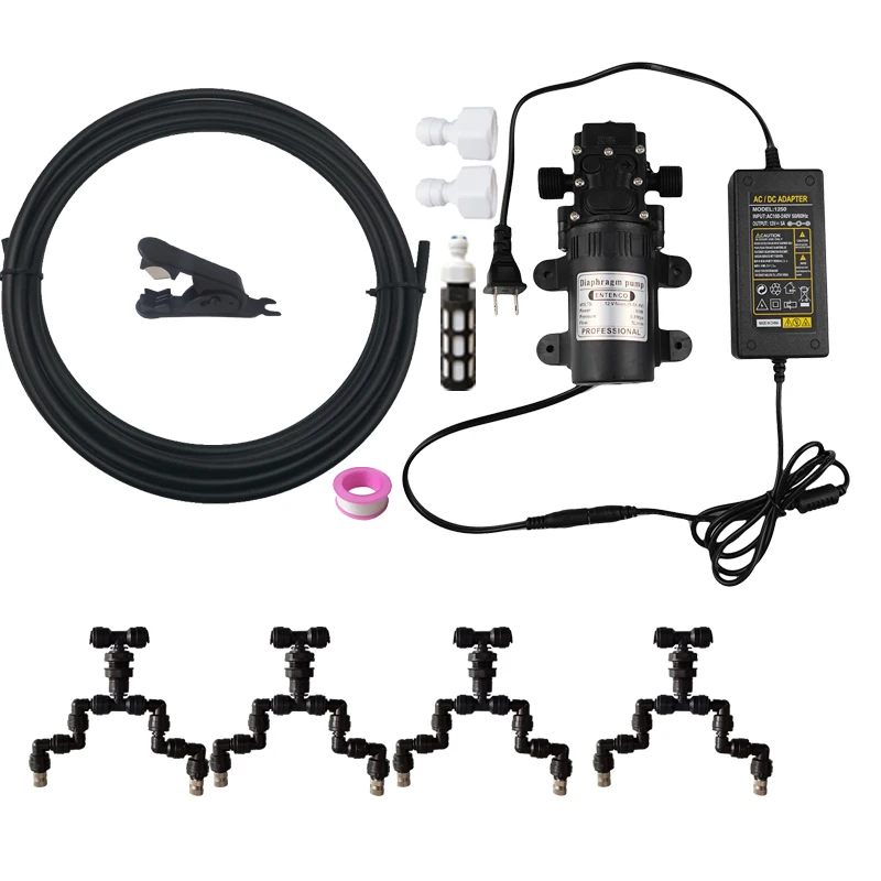 

Reptiles Fogger Mist Sprinkler Rainforest Tank 360 Adjustable Aquarium Aquatic Pet Cooling System Connect nforest reptile fogger