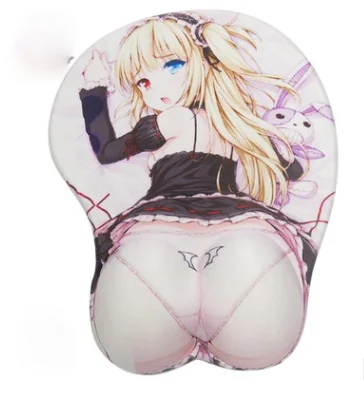 

Explosive mouse pad wristband thickening three-dimensional silicone beauty cute creative personality cartoon anime hand pad