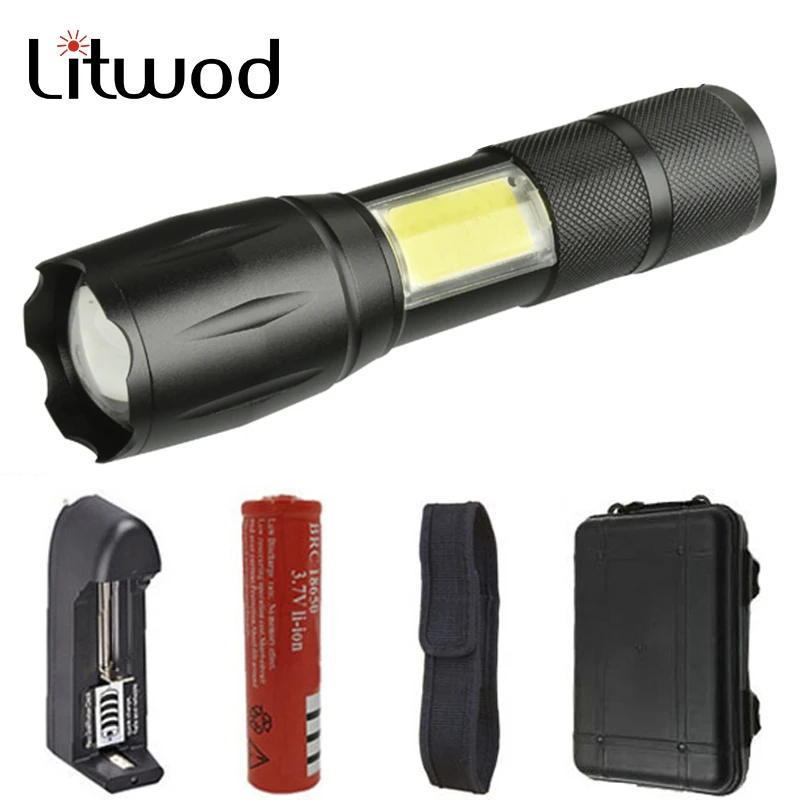 Litwod Z20 A100C светодиодный фонарик фонарь U3 4 режима масштабируемый 5000LM для кемпинга