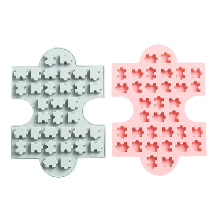 

Creative puzzle chocolate mold Cake candy silicone mold Ice tray Microwave oven Easy to demould, high temperature resistance