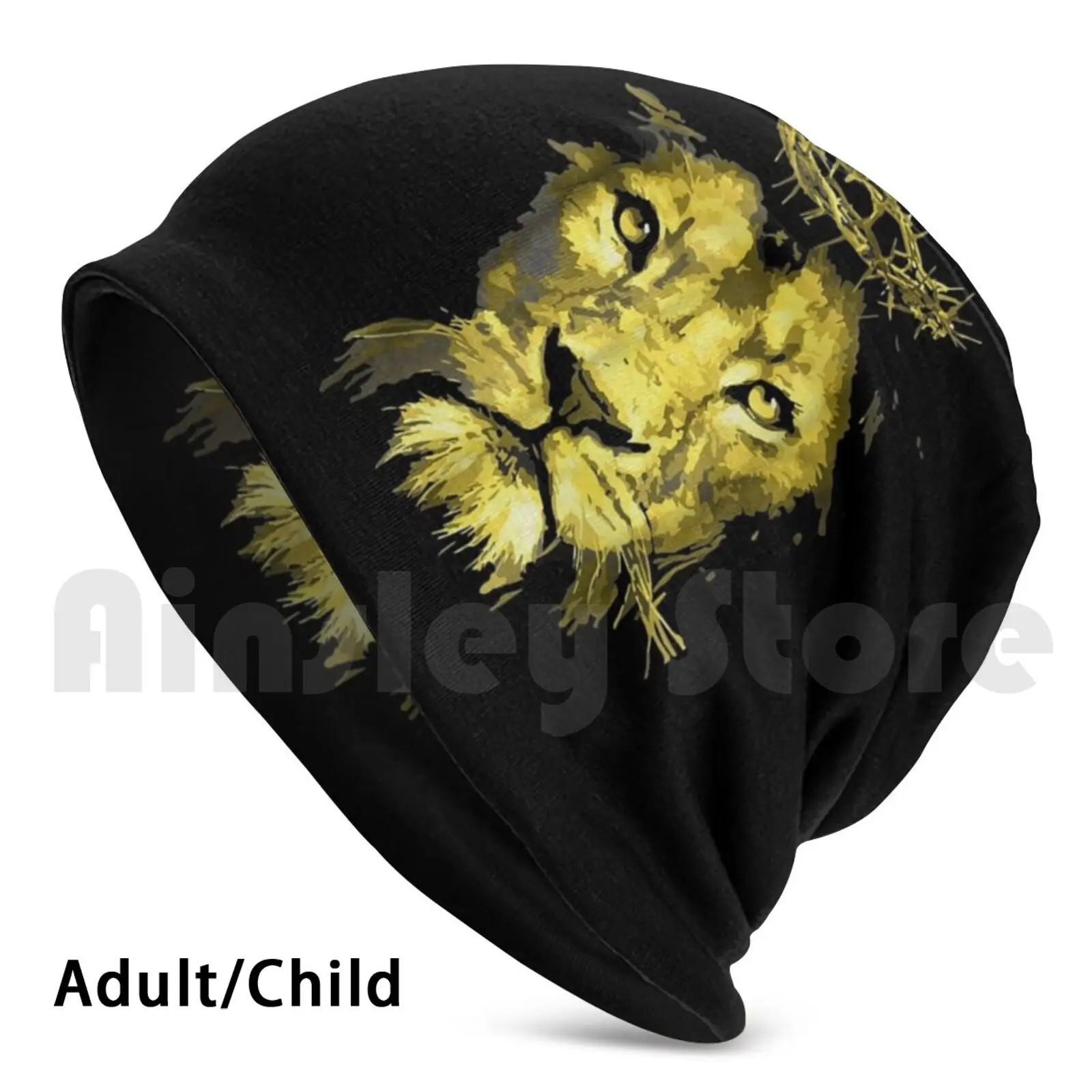 

Lion Of Judah Beanies Pullover Cap Comfortable Lion Judah Jesus Christ Religion Religious Animals Wild Faith