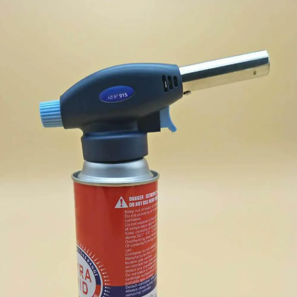 Picnic Gas torch flame gun blowtorch cooking welding butane gas electronic ignition Button adjustment outdoor supplies | Спорт и