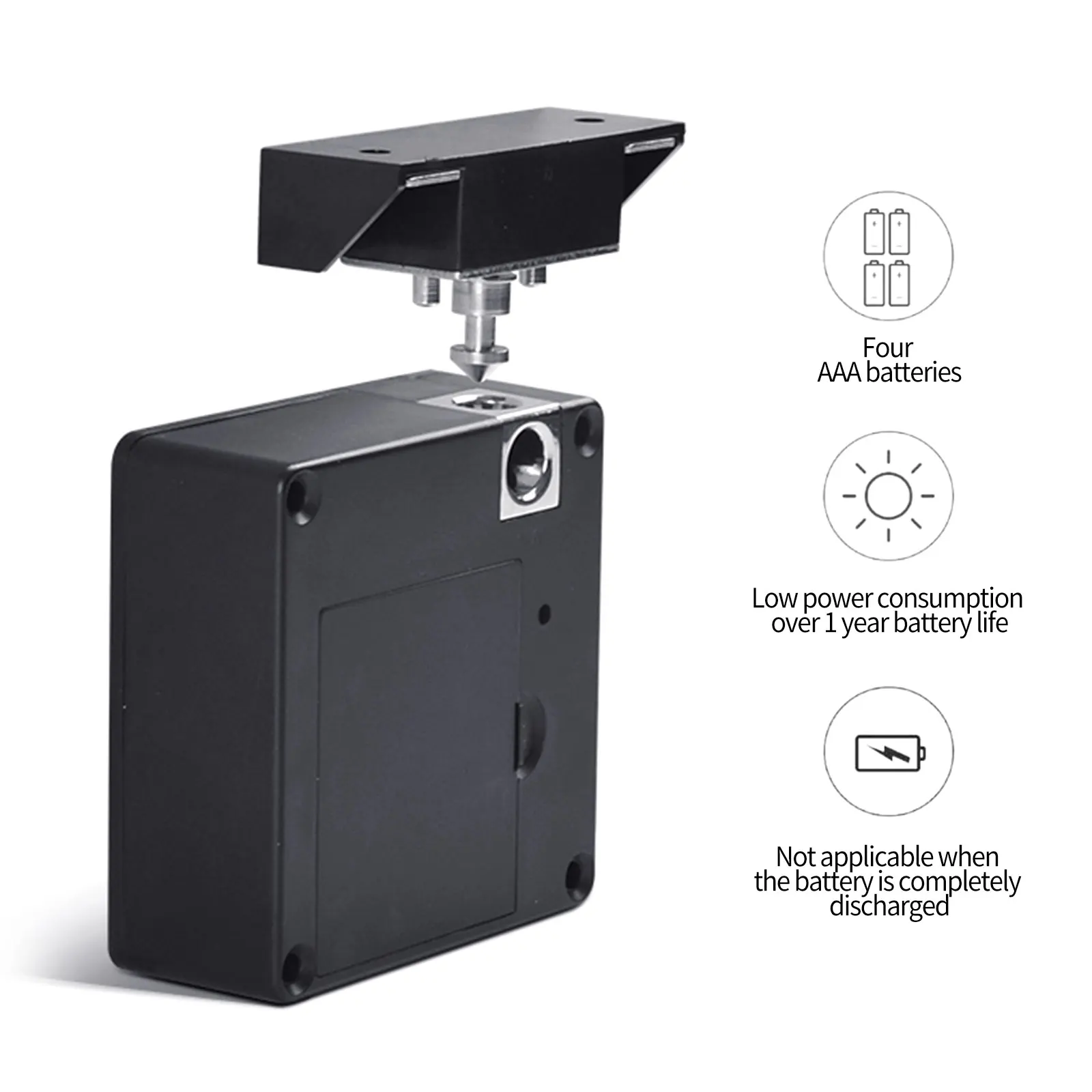 

IC Card Unlocks Punch-Free Drawer Lock Intelligent Anti-Theft Battery Powered with RFID Card Electronic Cabinet Lock for Home
