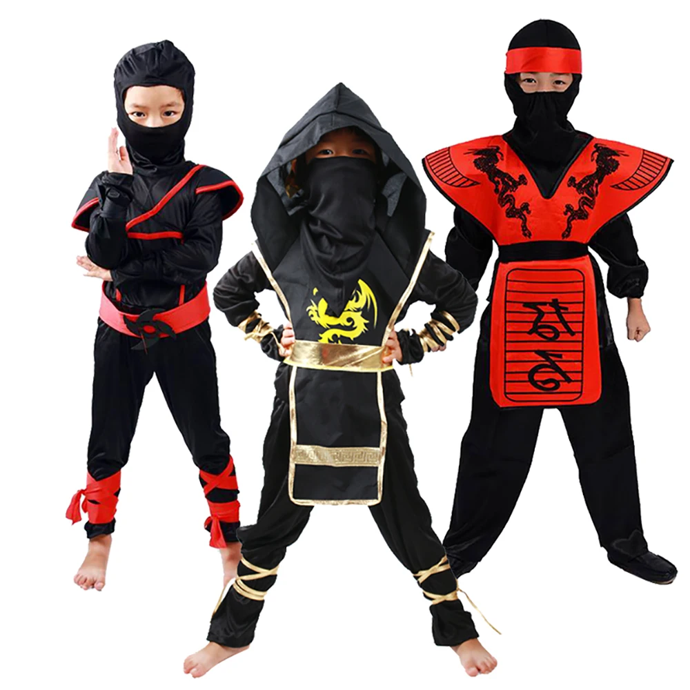 

42 Ninja Costume Kids Ninjago Halloween Cosplay Costumes for Kids Fancy Dress Up Anime Carnival Ninja Cosplay disfraces Clothes