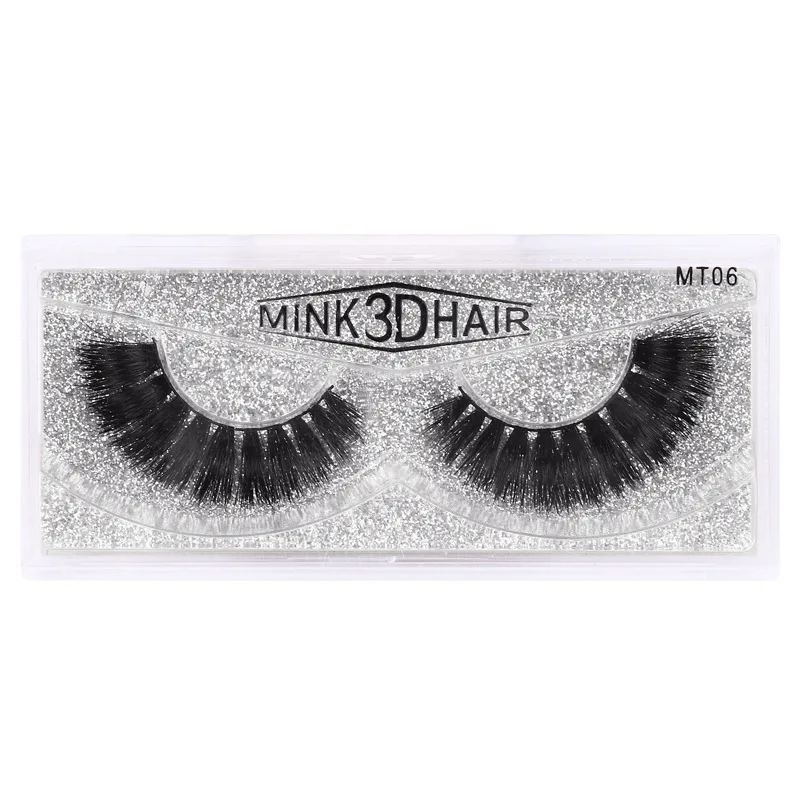 Natural long Thick mink lashes soft & vivid mink 3D hair false eyelashes handmade reusable lashes mink 30pairs/lot DHL Free
