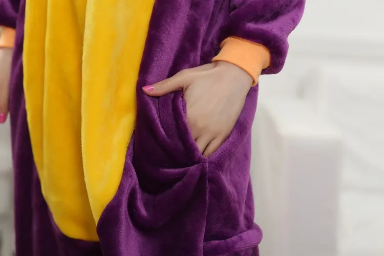 Пижама Spyro для взрослых Детские костюмы косплей пурпурный дракон Комбинезоны