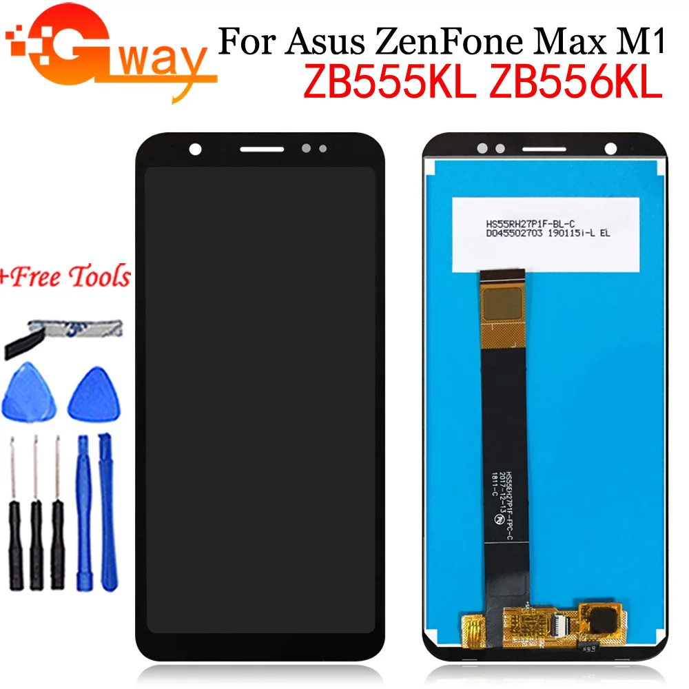 

ЖК-дисплей 5,5 дюйма для Asus ZenFone Max M1, ZB555KL, ZB556KL, X00PD, сенсорный экран, дигитайзер в сборе, ремонт для ASUS ZB555KL, ЖК-дисплей