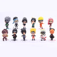 6pcs naruto doll kawaii action figure anime figure anime childrens gifts naruto toys sasuke
