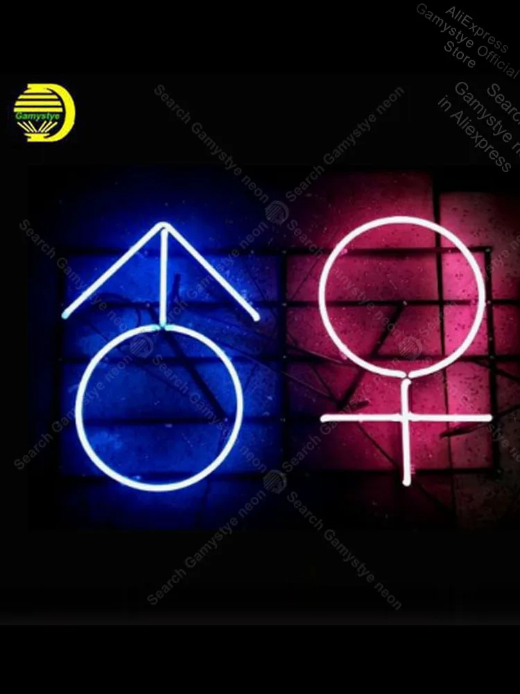 

NEON SIGN For Symbols for men and women GLASS BEER PUB Metal Signs Garage Arcade neon sign Enseign Lumineuse Bar Tube Neon Shop
