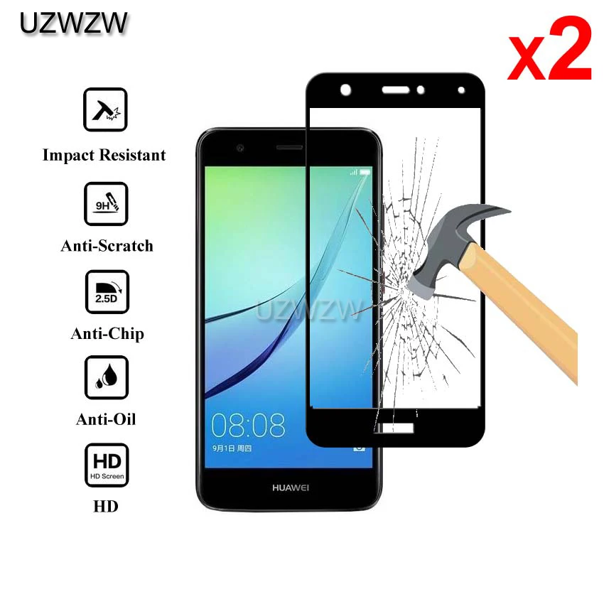 2 шт закаленное стекло для huawei Nova(5,0 дюйма) полное покрытие защитная пленка Закаленное стекло для huawei Nova