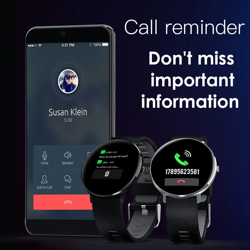 Смарт-часы L10 мужские с функцией измерения ЭКГ пульса и давления | Электроника