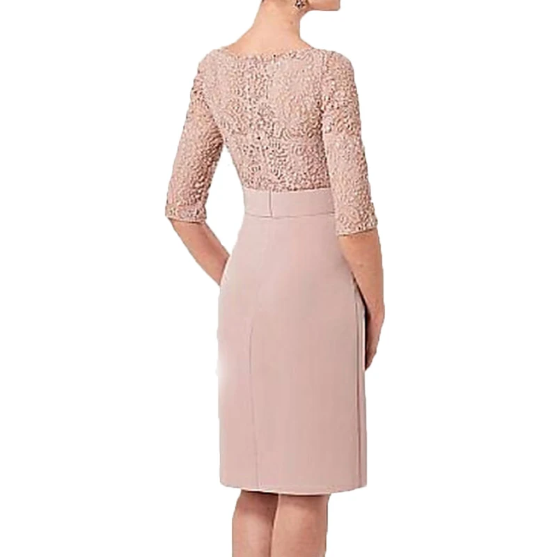 Платья для матери невесты винтажное Кружевное Платье До Колена Vestido Mae Da Noiva