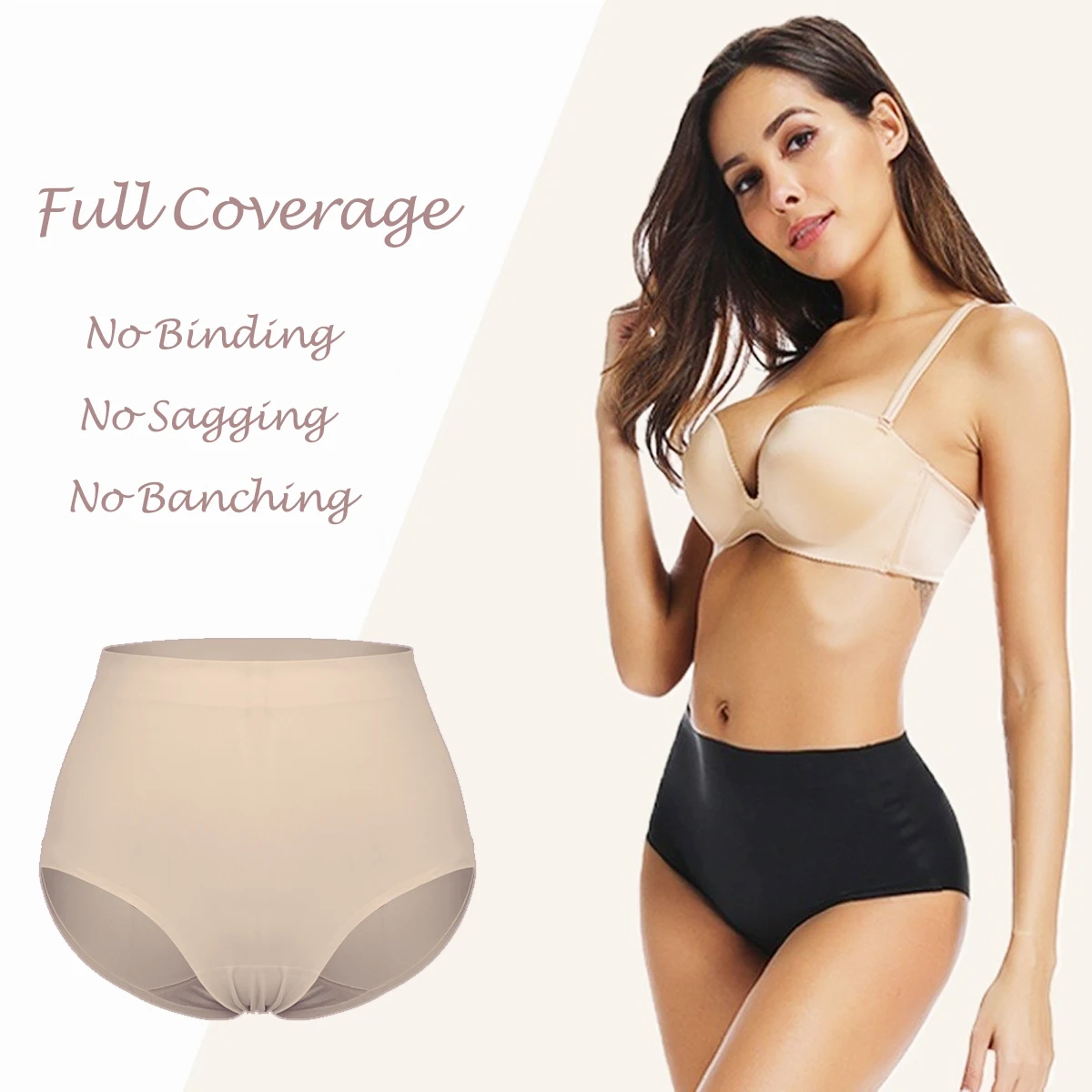 2 шт. сексуальные трусики бесшовное нижнее белье женские трусы с высокой талией