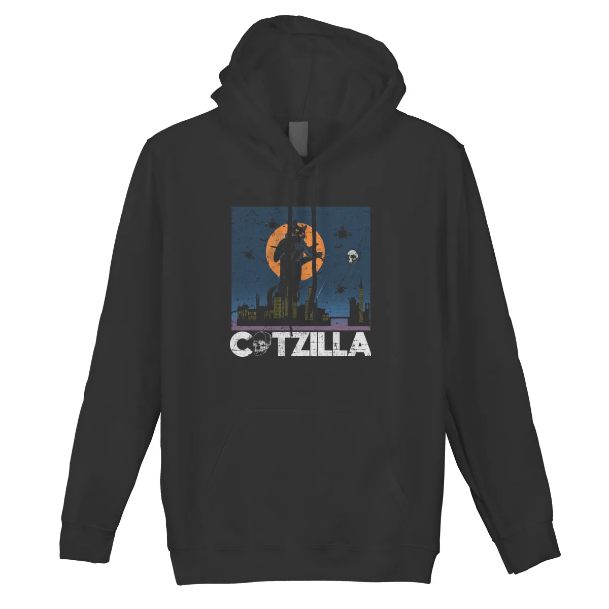 

Men's Hoodie Catzilla Vintage GiftCotton Games Funny Groot Streetwear Sweatshirt 37082