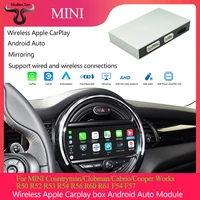 car ai box wireless apple carplay android auto decoder for bmw mini 2008 2019 cic nbt evo system screen support back camera