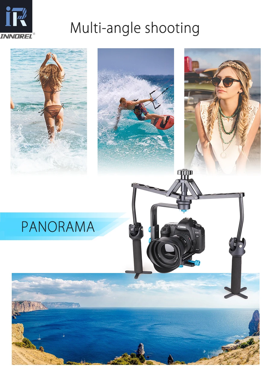 INNOREL ручной паук стабилизатор видео steadicam Rig для DSLR камеры Canon 5D2 5D Mark III 70D видеокамера Механическая Steadycam