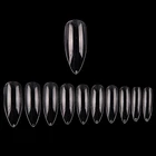 600 шт.пакет прозрачный-обманкой для Неил арта украшения для кончиков ногтей УФ-гель польский УФ-гель искусственный длинный Салон дизайн полное покрытие гроб для маникюра