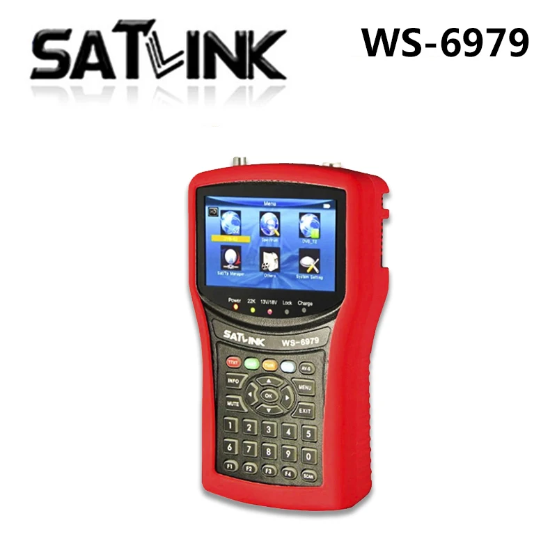 Satlink WS 6979 DVB S2 T2 комбо Цифровой спутниковый Finder метр анализатор спектра Sat ТВ