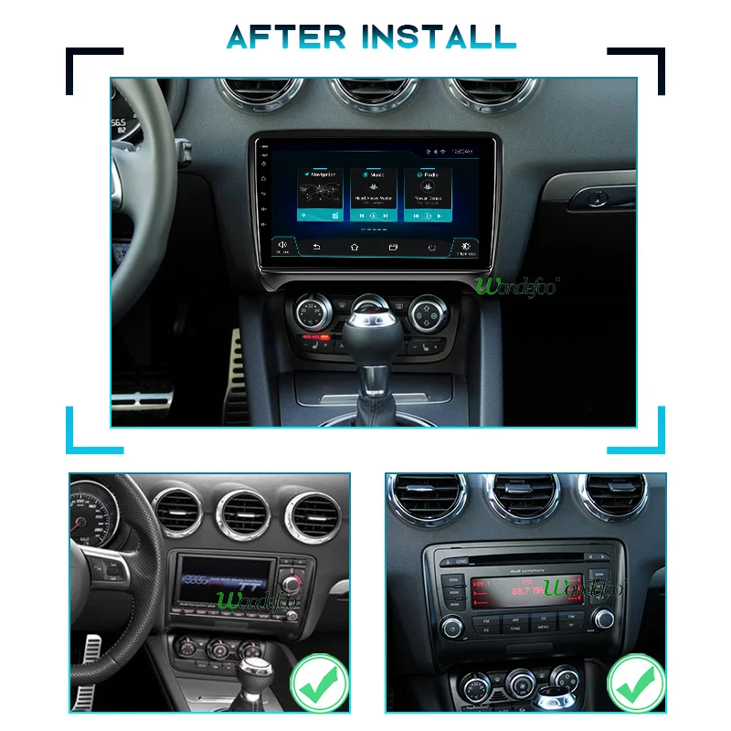 магнитола 2 din андроид Android 10 Автомагнитолы радио PX6 для Audi TT MK2 2006 2012 Авто Аудио