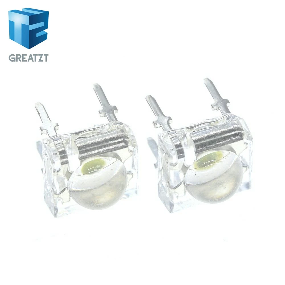 100 шт 5 мм F5 Piranha светодиодный белый цвет красный желтый прозрачный Диод