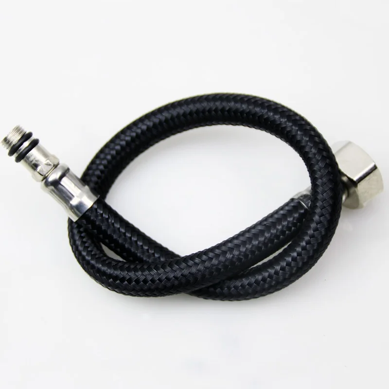 MTTUZK 304 нержавеющая сталь G1/2 &quotЧерный Гибкий Смеситель для холодной и горячей