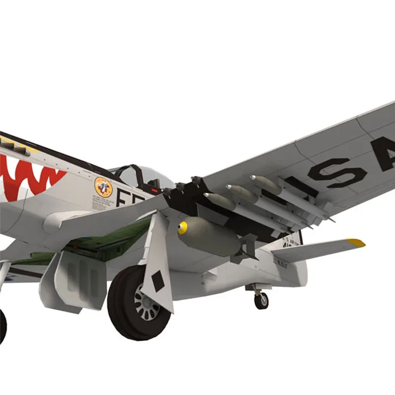 Бумажные поделки 1:33 P-51D Fighter 3D бумажная модель пазл ручной работы DIY стерео