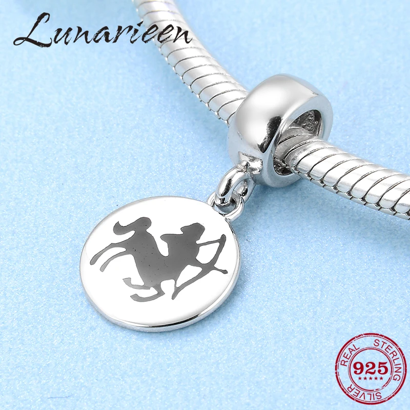 Подвеска Стрелец с 12 созвездиями из стерлингового серебра 925 пробы изящные