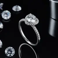 Eternal Love Moissanite Diamond Ring 2