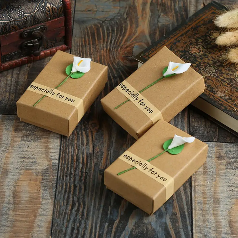 

Universal Jewelry Organizer Necklace Bracelet Ring Jewelry Display Jewelry Box Retro Paper Portable Travel Gift Jewelry Box