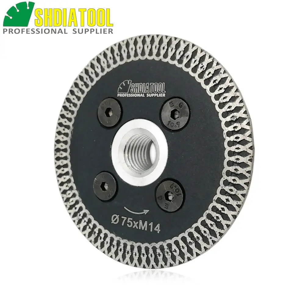 SHDIATOOL 2 шт. 75 мм горячее прессование мини Сетка турбо обод алмазные лезвия со