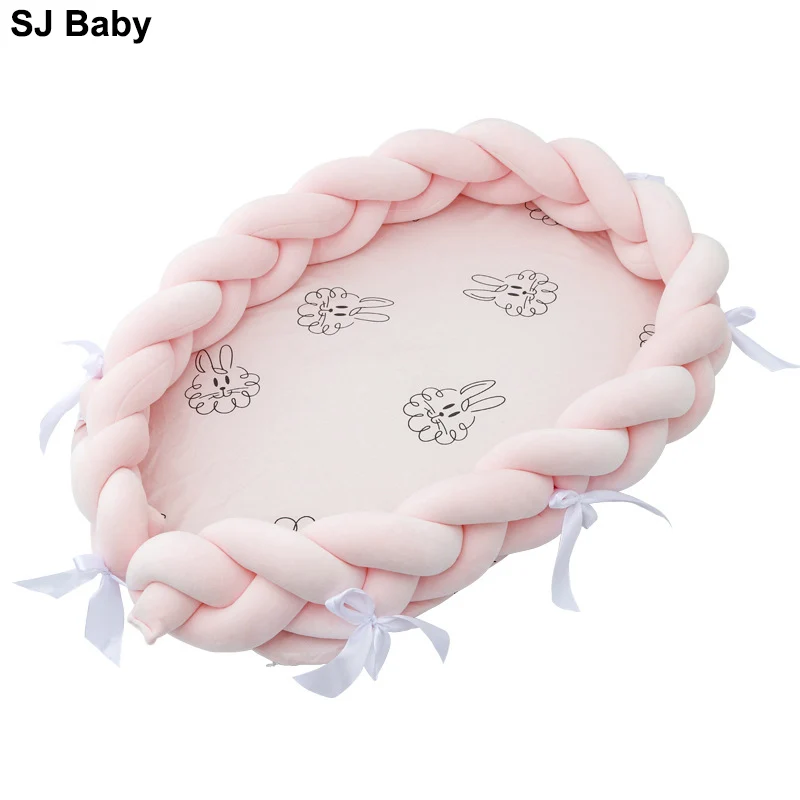 Переносная детская бионическая кроватка колыбель Хлопковый бампер для детской