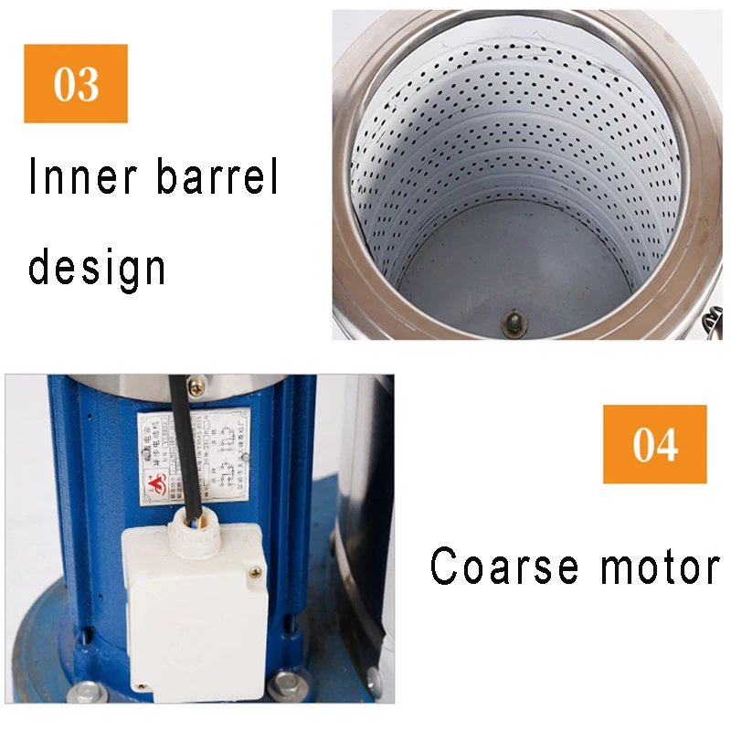 Сушильная машина из нержавеющей стали большая промышленная центрифуга 15 кг