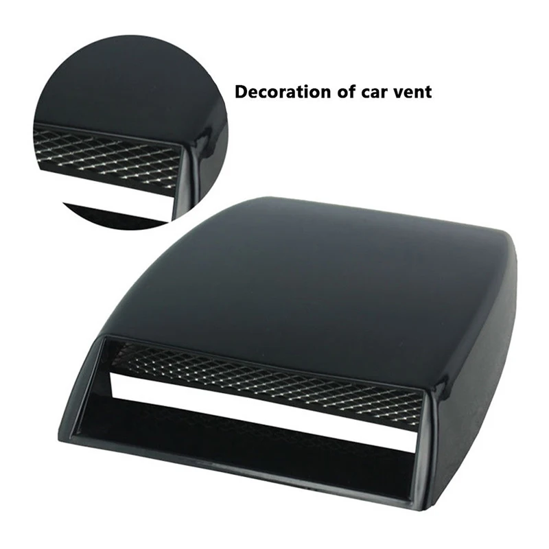

3D Fake Car Engine Cover Air Vents Outlet Decorative Sticker Decals Car Stlyling Accessories Hot